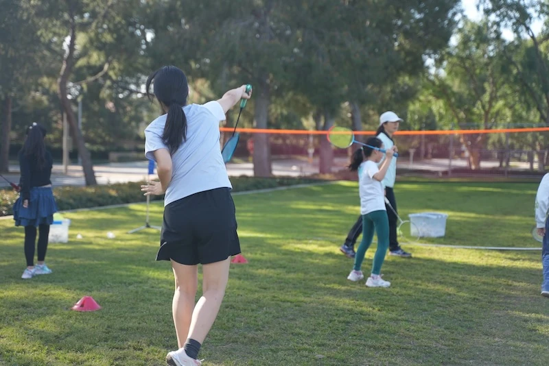 Irvine youth badminton Class 1