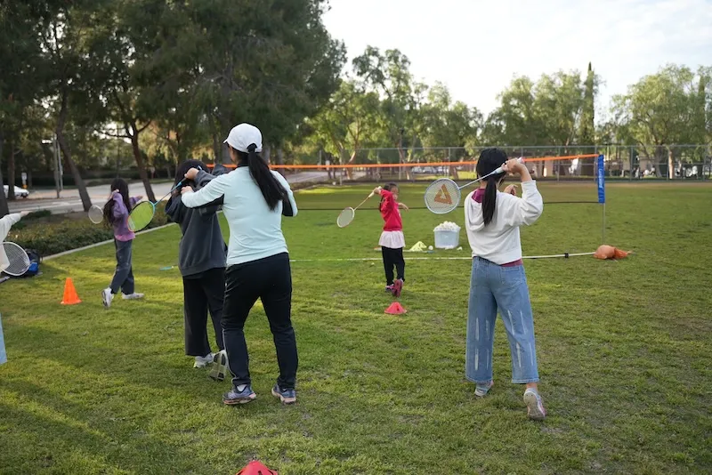 Irvine youth badminton Class 3