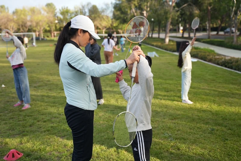 Irvine youth badminton Class 4