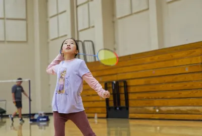 city of Irvine badminton training