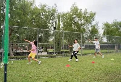 Irvine badminton training outdoor 1