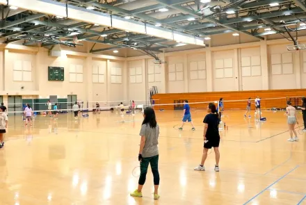city of Irvine badminton training 1